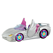 Barbie Extra Vehicle, Silver Car With Rolling Wheels, Pet Puppy and Accessories