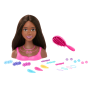 Barbie Doll Styling Head With 20 Colorful Accessories, Doll Head For Hair Styling