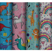 Assorted Animals 3m Kids Gift Wrap
