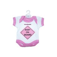 Baby On Board Babygrow Sign Pink