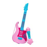 Electronic Guitar & Microphone Set Pink