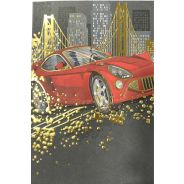 Red Sports Car Greeting Card