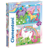 Clementoni I Believe In Unicorns Brilliant Puzzle 2x20 Piece