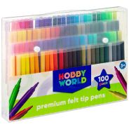 Hobby World Premium Felt Tip Pens 100pc