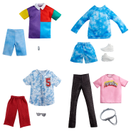 Ken Doll Fashions Pack Clothing Assortment with 1 Outfit and 1 Accessory