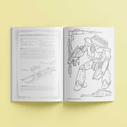 Hinkler Manga To The Max Robots Drawing & Colouring Book